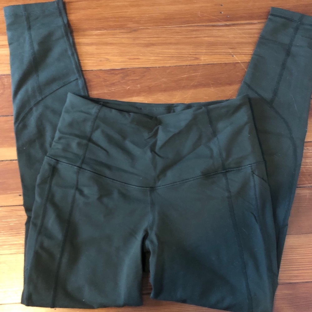 VSX Olive Green Full-Length leggings, Size M